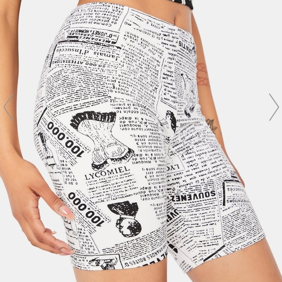 Dolls Kill Pants - Fresh Off The Press 😍 Hot Biker Shorts NWT